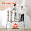 image:imageVEVOR Work Platform 55x 15 Portable Scaffolding Platform Folding Steel Step Ladder Adjustable Height 275453 800 lbs Load Capacity NonSlip Drywall Painting Stool for Cleaning ampWashing71x 15