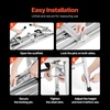 image:imageVEVOR Work Platform 55x 15 Portable Scaffolding Platform Folding Steel Step Ladder Adjustable Height 275453 800 lbs Load Capacity NonSlip Drywall Painting Stool for Cleaning ampWashing39x 11