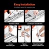 image:imageVEVOR Work Platform 55x 15 Portable Scaffolding Platform Folding Steel Step Ladder Adjustable Height 275453 800 lbs Load Capacity NonSlip Drywall Painting Stool for Cleaning ampWashing63x 15