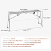 image:imageVEVOR Work Platform 55x 15 Portable Scaffolding Platform Folding Steel Step Ladder Adjustable Height 275453 800 lbs Load Capacity NonSlip Drywall Painting Stool for Cleaning ampWashing71x 15