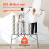 image:imageVEVOR Work Platform 55x 15 Portable Scaffolding Platform Folding Steel Step Ladder Adjustable Height 275453 800 lbs Load Capacity NonSlip Drywall Painting Stool for Cleaning ampWashing63x 15