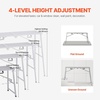 image:imageVEVOR Work Platform 55x 15 Portable Scaffolding Platform Folding Steel Step Ladder Adjustable Height 275453 800 lbs Load Capacity NonSlip Drywall Painting Stool for Cleaning ampWashing71x 15