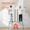 image:imageVEVOR Work Platform 55x 15 Portable Scaffolding Platform Folding Steel Step Ladder Adjustable Height 275453 800 lbs Load Capacity NonSlip Drywall Painting Stool for Cleaning ampWashing55x 15