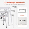 image:imageVEVOR Work Platform 55x 15 Portable Scaffolding Platform Folding Steel Step Ladder Adjustable Height 275453 800 lbs Load Capacity NonSlip Drywall Painting Stool for Cleaning ampWashing39x 11
