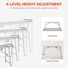 image:imageVEVOR Work Platform 55x 15 Portable Scaffolding Platform Folding Steel Step Ladder Adjustable Height 275453 800 lbs Load Capacity NonSlip Drywall Painting Stool for Cleaning ampWashing63x 15