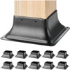 image:imageVEVOR 4x4 Post Base 10 Pack 3636 Inner Dimension Heavy Duty PowderCoated Steel Anchor Bracket for Standard Wood Post Deck Porch Handrail amp Railing Support10 pc