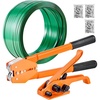 image:imageVEVOR Banding Strapping Kit Heavy Duty Banding Sealer Tool with 1500 ft PET Band 450 Metal Seals 150 Corner Protectors amp Gloves Plastic Pallet Packaging Strapping Kit for WarehouseShippingMoving58 in x 1000 ft