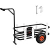 image:imageVEVOR Beach Fishing Cart 200 lbs Load Capacity Fish and Marine Cart with Two 11 Big Wheels Rubber Balloon Tires for Sand HeavyDuty Steel Pier Wagon Trolley with 7 Rod Holders for Fishing Picnic2 11 Rubber Tires