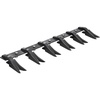 image:imageVEVOR Bucket Tooth Bar452 in Heavy Duty 6 Teeth Tractor Bucket Bar for Tractor Loader Skidsteer 4560 lbs Load Capacity Bolt On Teeth Bars for Buckets Protection Efficient amp Soil Excavation45in