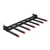 image:imageVEVOR Clamp on Debris Forks to 48 Bucket 2600 lbs Capacity Heavy Duty Clamp on Pallet Forks Bucket Attachments Fit for Loader Bucket Skidsteer Tractor to Clean up Fallen Limbs Debris or Yard Wwaste685