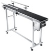 image:imageVEVOR Conveyor 59 x 236 Inch Table Heavy Duty Stainless Steel Motorized Belt for Inkjet Coding Applications Powered PVC AntiStatic Adjustable Speed Double Guardrail59 x 78 inch