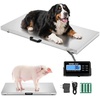 image:imageVEVOR Digital Shipping Scale 01 lbs High Accuracy 660 lbs Postal Scale with LCD Display HoldTare Function amp ACDC Power Supply Fit for Packages Postage Luggage Battery amp Adapter Included880 lbs400 kg