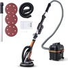 image:imageVEVOR Drywall Sander 1150W Electric Drywall Sander Popcorn Ceiling Removal Tool with Vacuum Dust Collection 5 Variable Speed 8001700 RPM LED Light Foldable amp Extendable Handle 15 Sanding Discs800WVariable Speed 10002300RPM