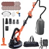 image:imageVEVOR Drywall Sander 1150W Electric Drywall Sander Popcorn Ceiling Removal Tool with Vacuum Dust Collection 5 Variable Speed 8001700 RPM LED Light Foldable amp Extendable Handle 15 Sanding Discs450W Cordless7 Variable Speed