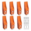 image:imageVEVOR Excavator Bucket Teeth with Pins 7 Pack 684447 Bucket Tooth Set Fits 58in Buckets Edge Heavy Duty 734 in Bolt on Digging Buckets Teeth Replacement for Skid Steer amp Mini Excavator7 pack