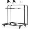 image:imageVEVOR Folding Chair Rack 500 LBS Capacity HeavyDuty Chair Cart for 60 Chairs Metal Chair Storage Dolly Chair Holder with Swivel Casters and Locking Wheels for Party EventHotelMatte Black400 LBS