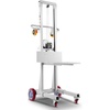 image:imageVEVOR Material Lift Winch Stacker 400 lbs Capacity Pallet Truck Dolly 511 in Max Lifting Height Manual Winch Stacker Multifunctional Manual Pallet Truck Stacker with Wheels and Adjustable Plate400lbs