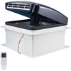 image:imageVEVOR RV Vent Fan 14 inch RV Roof Vent Fan 12V Powerful 10Speed Reversible with Remote Control Builtin Rain Cover Power Top Lid12 inch BladeFits 14 x14 inch Roof Openings14 Vent Fan  Rain Cover
