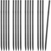 image:imageVEVOR Rebar Stakes 24Inch HeavyDuty 047 in Diameter Straight Galvanized Steel Ground Anchors with Chisel Point End amp RustResistant Coating for Gardening Support Fence Camping Tents 20PackI Shape