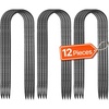 image:imageVEVOR Rebar Stakes 24Inch HeavyDuty 047 in Diameter Straight Galvanized Steel Ground Anchors with Chisel Point End amp RustResistant Coating for Gardening Support Fence Camping Tents 20PackU Shape