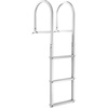 image:imageVEVOR Removable Dock Ladder 3 Steps 500lbs Load Capacity Aluminum Swim Ladders Pontoon Boat Ladder with Rubber Mat for Lake Marine Boarding PoolStraight3 Step