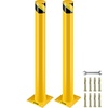 image:imageVEVOR Safety Bollard 36 Inch Height Bollard Post 45 Inch Diameter Steel Pipe Safety Bollard Post Yellow Steel Bollard Steel Safety Bollard with 8 Anchor Bolts Perfect for TrafficSensitive Area42Hx45D