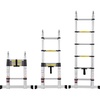 image:imageVEVOR Telescoping Ladder 85FT Aluminum Lightweight Extension Ladder OneButton Retraction Collapsible Ladder 375 LBS Capacity with NonSlip Feet Portable Compact Ladders for Home RV Loft125 FTAShape