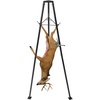 image:imageVEVOR Tripod Deer Hoist 500 lbs Load Capacity Hunting Game Hoist Winch Lift with Gambrel amp Manual Winch Hunting Game Skinning and Cleaning Accessory for Cleaning Skinning and Moving Black500 lbs