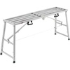 image:imageVEVOR Work Platform 55x 15 Portable Scaffolding Platform Folding Steel Step Ladder Adjustable Height 275453 800 lbs Load Capacity NonSlip Drywall Painting Stool for Cleaning ampWashing63x 15