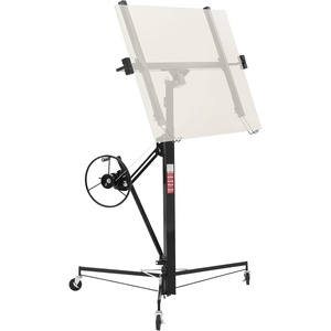 image:imageVEVOR 16ft Drywall Lift HeavyDuty 150 lbs Sheetrock Hoist with Adjustable Telescoping Arm Lockable Wheels Drywall Lifter Panel Jack Hoist Tools Ideal for Ceiling amp Wall Installation YellowBlack