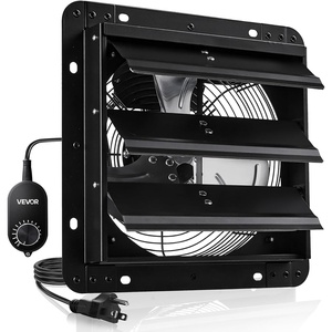 image:imageVEVOR 20 Exhaust Fan Wall Mounted Attic Fan with Variable Speed controller 3000 CFM Automatic Shutter Ventilation and Cooling Black10 Inch Fan w Speed Controller