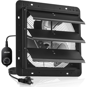 image:imageVEVOR 20 Exhaust Fan Wall Mounted Attic Fan with Variable Speed controller 3000 CFM Automatic Shutter Ventilation and Cooling Black14 Inch Fan w Speed Controller