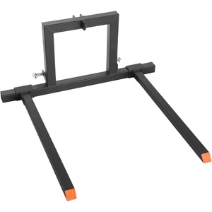image:imageVEVOR 3 Point Hitch Pallet Forks 1500 lbs Clamp on Pallet Forks 50Inch Total Length HeavyDuty Tractor Fork with 28946 Inch Adjustable Fork Width Quick Hitch Attachments for Category 1 Tractors
