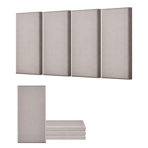 image:imageVEVOR 4 PCS Acoustic Panels 2 inch Thick 236 x 118 inch Fiberglass Sound Absorbing Panels Selfadhesive Soundproof Wall Boards for Studios Office Home TheaterMeeting Room GrayCamel