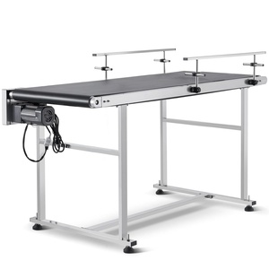 image:imageVEVOR Conveyor 59 x 236 Inch Table Heavy Duty Stainless Steel Motorized Belt for Inkjet Coding Applications Powered PVC AntiStatic Adjustable Speed Double Guardrail59 x 236 Inch
