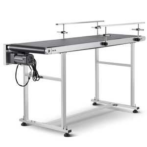 image:imageVEVOR Conveyor 59 x 236 Inch Table Heavy Duty Stainless Steel Motorized Belt for Inkjet Coding Applications Powered PVC AntiStatic Adjustable Speed Double Guardrail59 x 157 inch