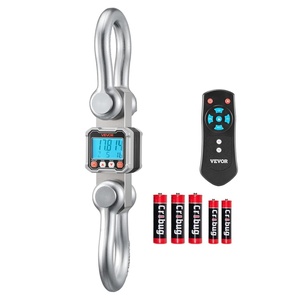 image:imageVEVOR Digital Crane Scale 22000 lbs10 T Max Capacity Heavy Duty Industrial Hanging Scale with Cast Aluminum Case amp LCD Display 5 lbs Division amp 3 Unit Switch Remote Control for Garage Factory