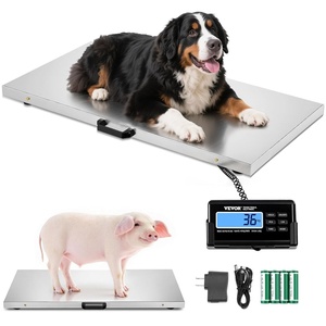 image:imageVEVOR Digital Shipping Scale 01 lbs High Accuracy 660 lbs Postal Scale with LCD Display HoldTare Function amp ACDC Power Supply Fit for Packages Postage Luggage Battery amp Adapter Included880 lbs400 kg
