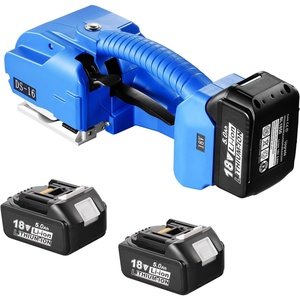 image:imageVEVOR Electric Strapping Machine for 035063 PP PET Straps Portable Electric Banding Tool with Digital Display 2 x 5000mAh Battery Powered Automatic Strapping Tool for Packaging Box Pallet3200N