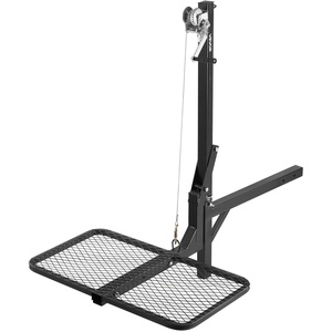 image:imageVEVOR Hitch Deer Hoist with Lifting System Platform 300 lbs Load Capacity Game Hoist Winch Lift with 2inch Receiver 360Degree Swivel Shaft amp Foldable HitchMounted Deer Hanger for Moving Game300 lbs