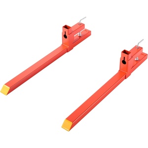 image:imageVEVOR Pallet Forks 2000 lbs Clamp on Pallet Forks 43Inch Total Length HeavyDuty Quick Attach Tractor Fork Compatible with Tractor Attachments Loader Bucket and Skid Steer Orange