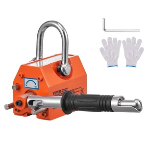 image:imageVEVOR Permanent Magnetic Lifter 880 lbs Pulling Capacity Heavy Duty N42 Neodymium Lifting Magnet with Release Handle and Steel Hook Used in Shop Crane and Hoist for Lifting Plate Steel Board220 lbs100 kg Magnetic Lifter