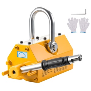 image:imageVEVOR Permanent Magnetic Lifter 880 lbs Pulling Capacity Heavy Duty N42 Neodymium Lifting Magnet with Release Handle and Steel Hook Used in Shop Crane and Hoist for Lifting Plate Steel Board1320 lbs600 kg Magnetic Lifter