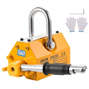 image:imageVEVOR Permanent Magnetic Lifter 880 lbs Pulling Capacity Heavy Duty N42 Neodymium Lifting Magnet with Release Handle and Steel Hook Used in Shop Crane and Hoist for Lifting Plate Steel Board880 lbs400 kg Magnetic Lifter