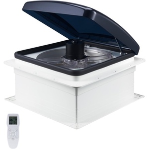 image:imageVEVOR RV Vent Fan 14 inch RV Roof Vent Fan 12V Powerful 10Speed Reversible with Remote Control Builtin Rain Cover Power Top Lid12 inch BladeFits 14 x14 inch Roof Openings14 Vent Fan