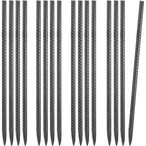 image:imageVEVOR Rebar Stakes 24Inch HeavyDuty 047 in Diameter Straight Galvanized Steel Ground Anchors with Chisel Point End amp RustResistant Coating for Gardening Support Fence Camping Tents 20PackI Shape