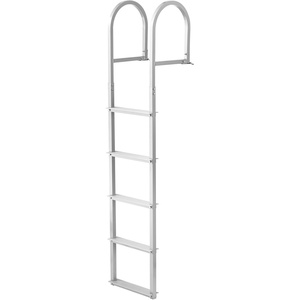 image:imageVEVOR Removable Dock Ladder 3 Steps 500lbs Load Capacity Aluminum Swim Ladders Pontoon Boat Ladder with Rubber Mat for Lake Marine Boarding PoolStraight5 Step