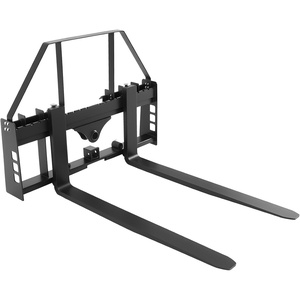 image:imageVEVOR Skid Steer Pallet Forks 4000 lbs Rated Capacity Pallets Fork Frame Attachment with 42inch Pallet Forks Forklift Blades 2inch Hitch Receiver amp Spear Sleeves Fit for Skid Steers Tractors48 Forks