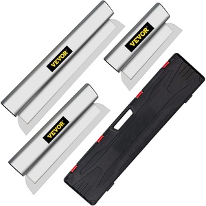 image:imageVEVOR Skimming Blade24 inch Smoothing Knife European Stainless Steel Construction Knife Aluminum Blade Profile Smoothing Knockdown Spatula for GyprockDrywallWallBoardWithout Extension Handle