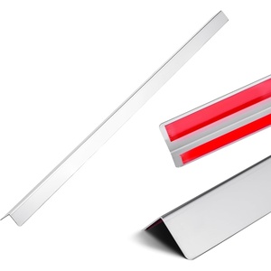 image:imageVEVOR Stainless Steel Wall Corner Protector 15 x 15 x 48 inch 10 Pack Metal Corner Guards 304 Stainless Steel Edge Trim 90Degree Angle for HomeOfficeCommercial Wall Protection with 3m Tape48 inch